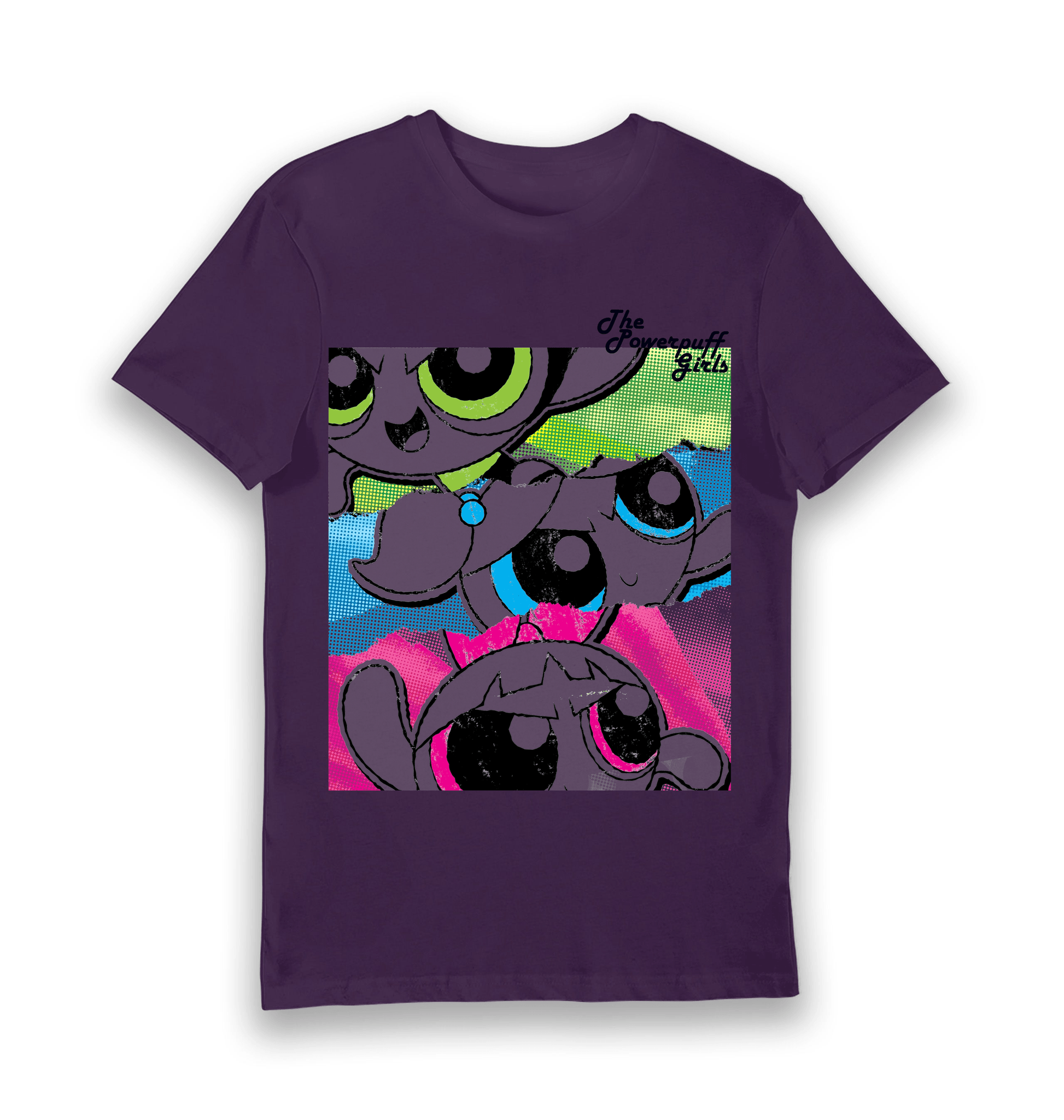 T-shirt adulte Powerpuff Girls affiche vintage
