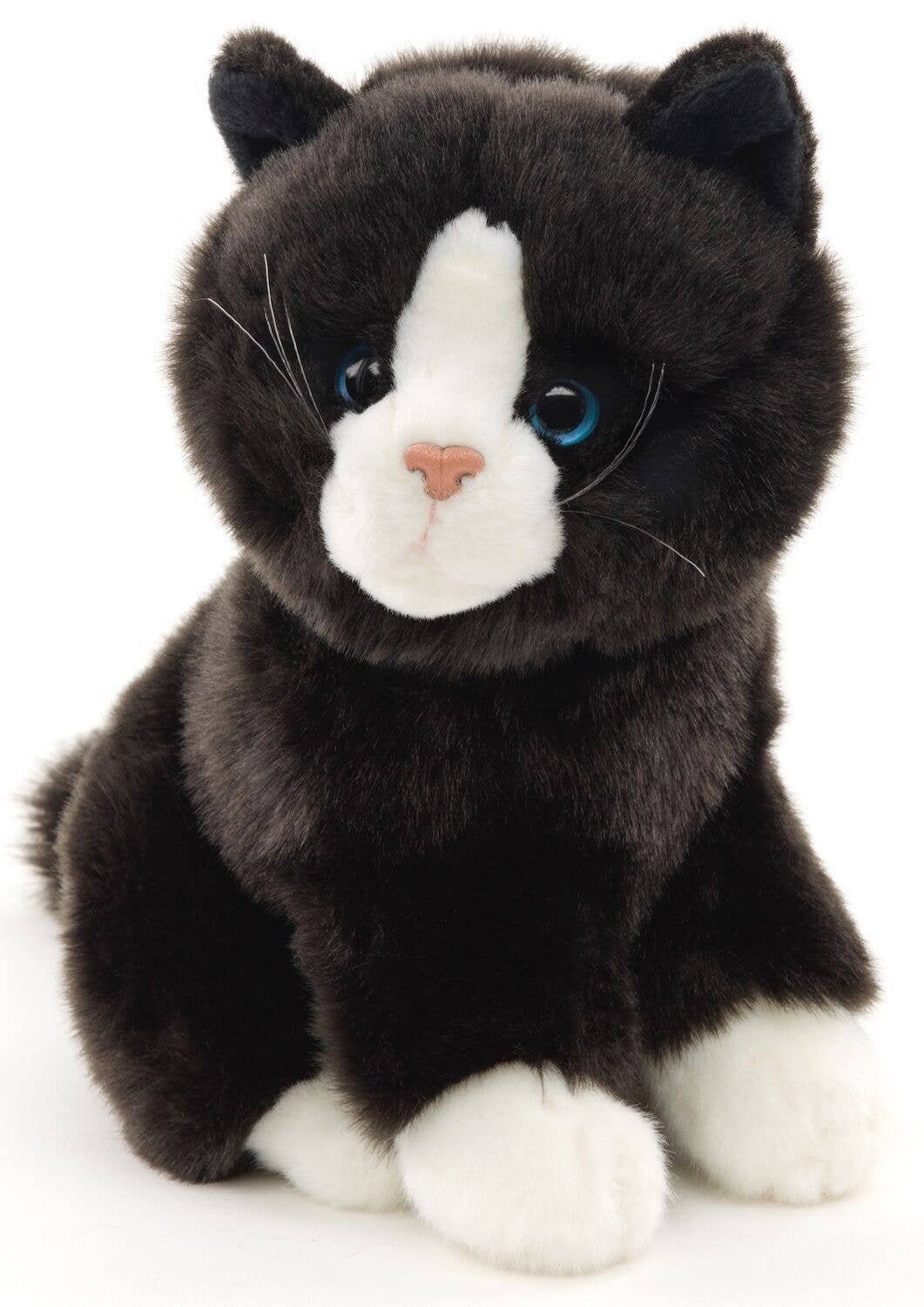 Tuxedo Cat Plush Sitting