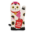 Guanto da forno gatto portafortuna giapponese « Bless This Kitchen »