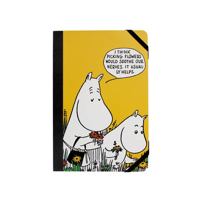 Geel Moomin Bloemen Plukken notitieboekje