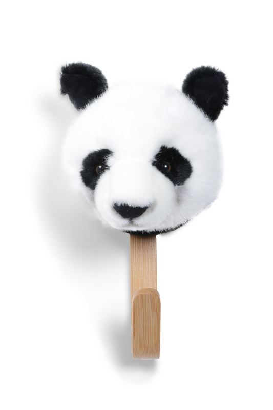 Cabide de bambu em forma de panda