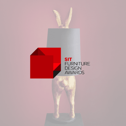 Lámpara de pie Hiding Rabbit®, dorado/negro, 115 cm de alto