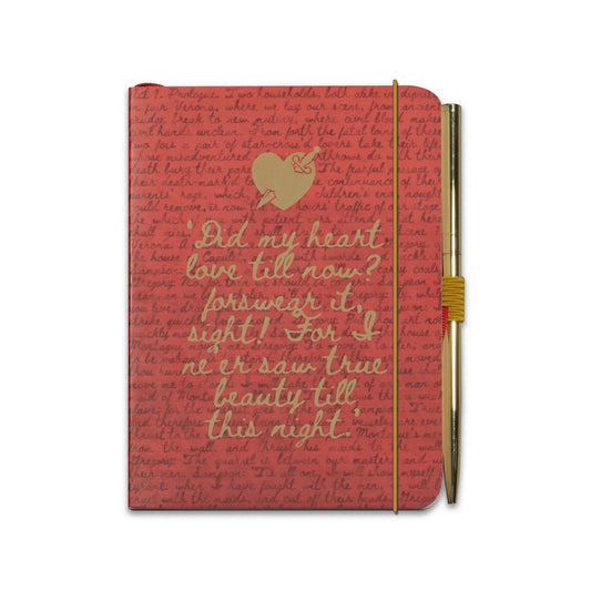 Caderno A6 e caneta - Shakespeare (Romeu e Julieta)