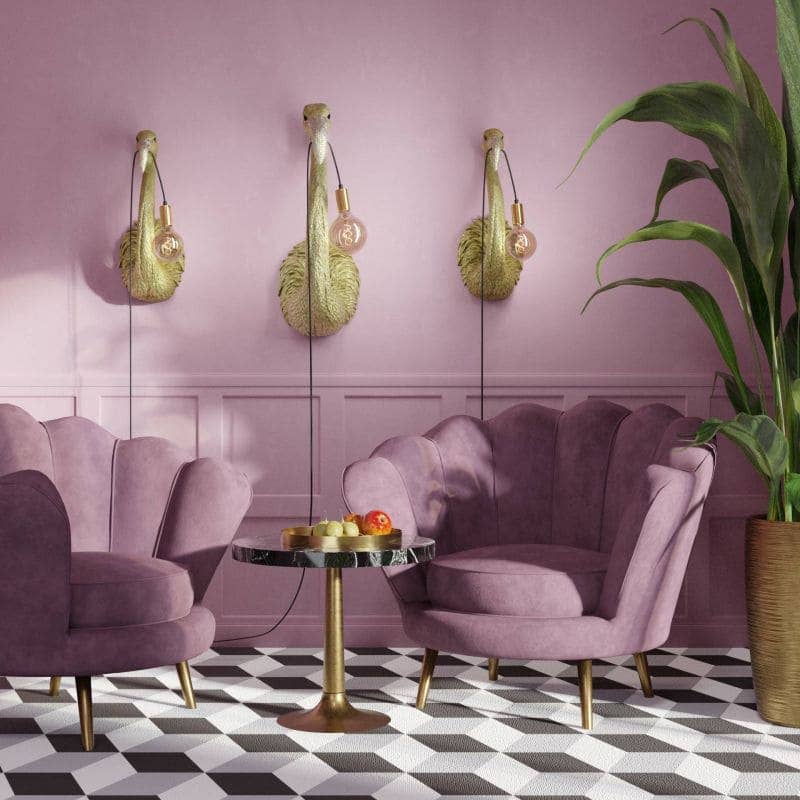 Applique Tiffany, oro, 26,5 x 24,5 x 71,5 cm