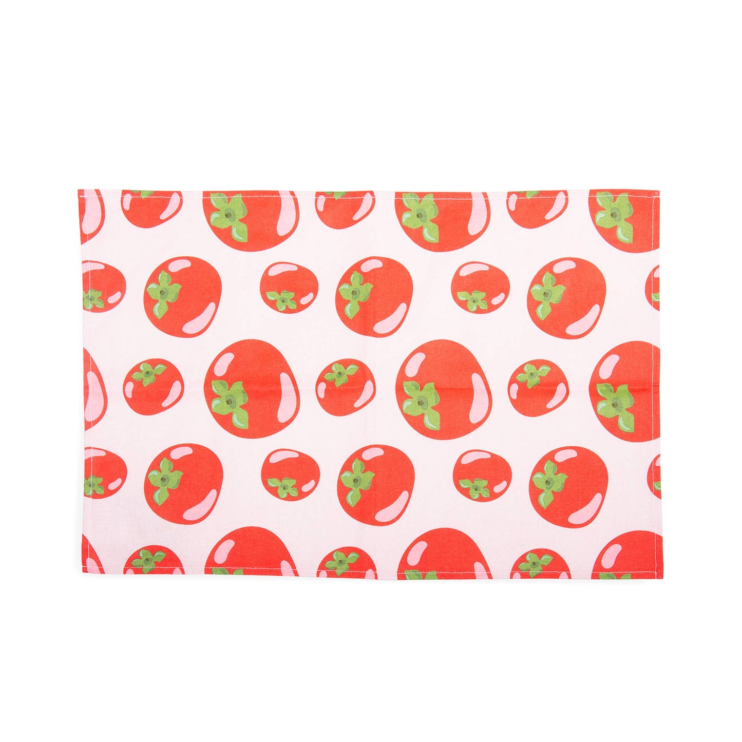Torchon motif Tomates Rouges
