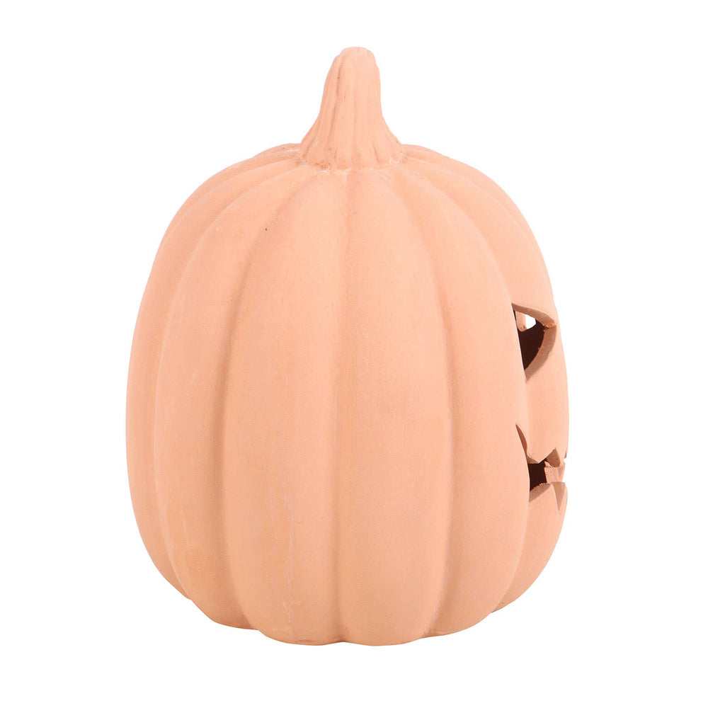 15 cm terracotta Halloween pompoen decoratie
