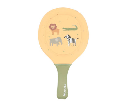Wild Animals Neoprene Beach Paddles with Ball