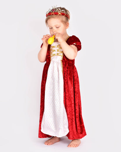 Robe de princesse en velours rouge Den Goda Fen 2-4 ans (98-104 cm)
