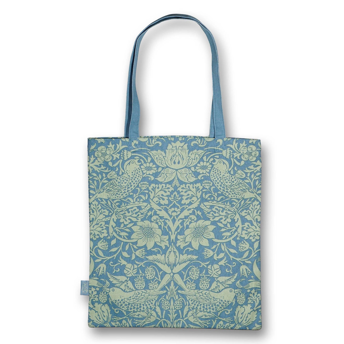 Saco de compras em algodão reciclado - ACS William Morris (Sage)