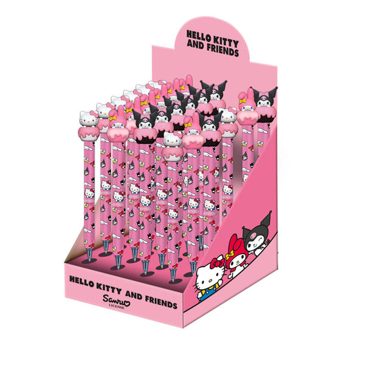Sanrio Hello Kitty-Présentoir 24 Unités Stylo Gel Effaçable