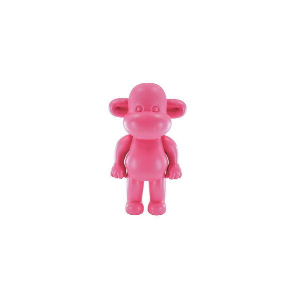 Adorno - Figura de mono 'La Leyenda' - Resina - Rosa - 11x7x19cm