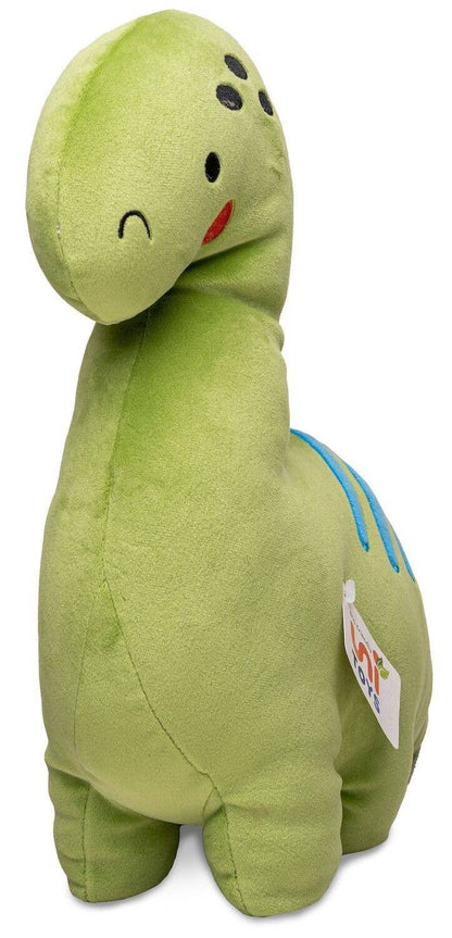 Pluche kussen - groene dinosaurus - knuffel/pluche