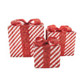 Cadeau de Noël à LED - S3 - Polystyrène - Rouge/Blanc-15/20/25cm