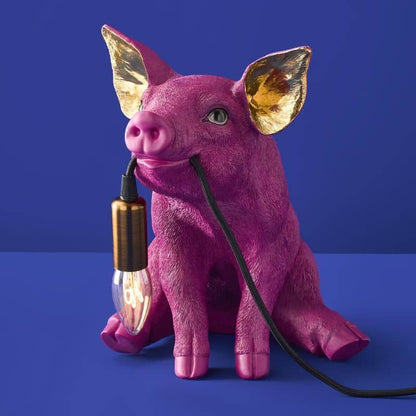 Lámpara de mesa Pink Pig