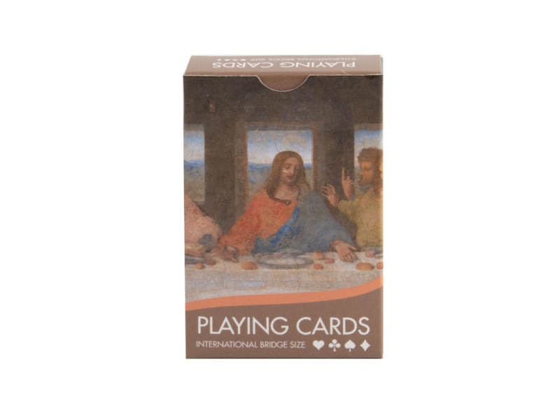 Jeu de 56 cartes à jouer Bridge avec La Cène de Léonard de Vinci
