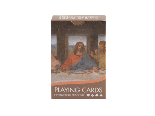 Jeu de 56 cartes à jouer Bridge avec La Cène de Léonard de Vinci