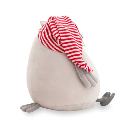 Peluche Hibou avec bonnet de nuit-20cm-0+