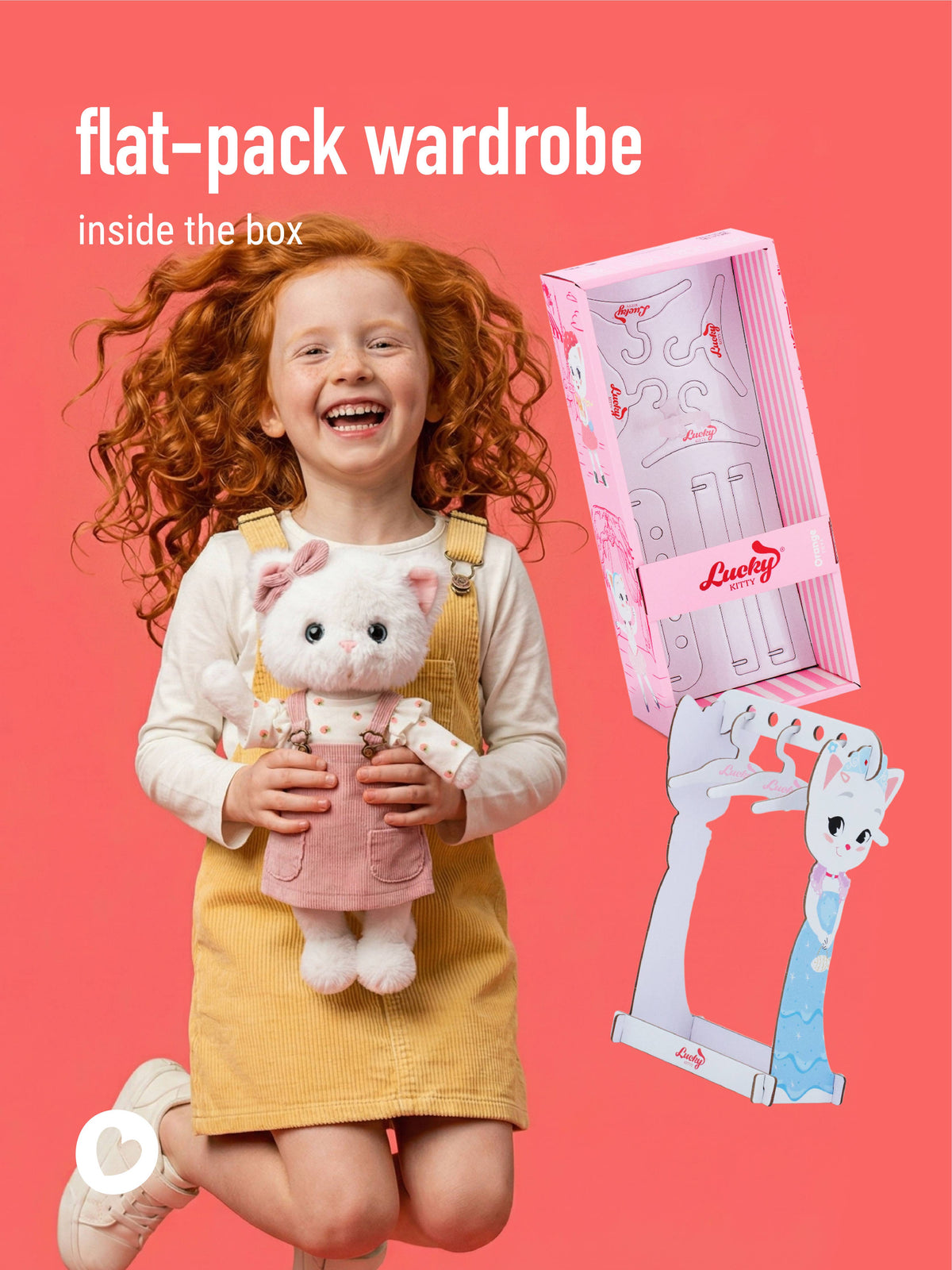 Peluche, Lucky Kitty, Lucky Sophie : Mélodie du printemps 38 cm