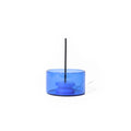 Bruciatore di incenso in vetro blu