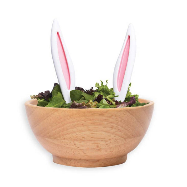 Salatbesteck in Hasenohrform