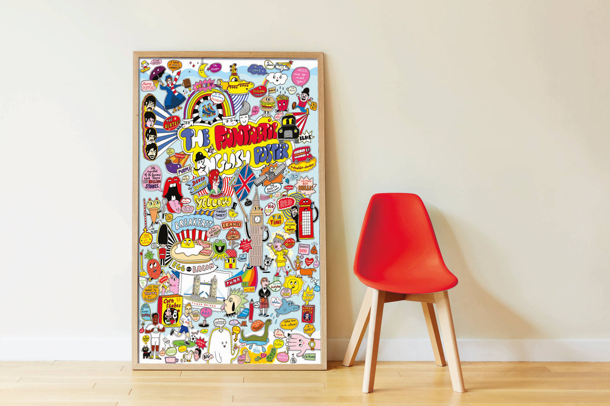 Anglais  - Poster en stickers - Discovery 7 +