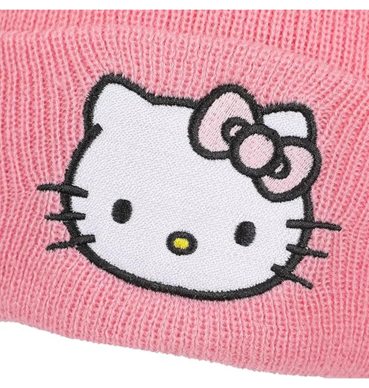 Bonnet rose Hello Kitty avec logo