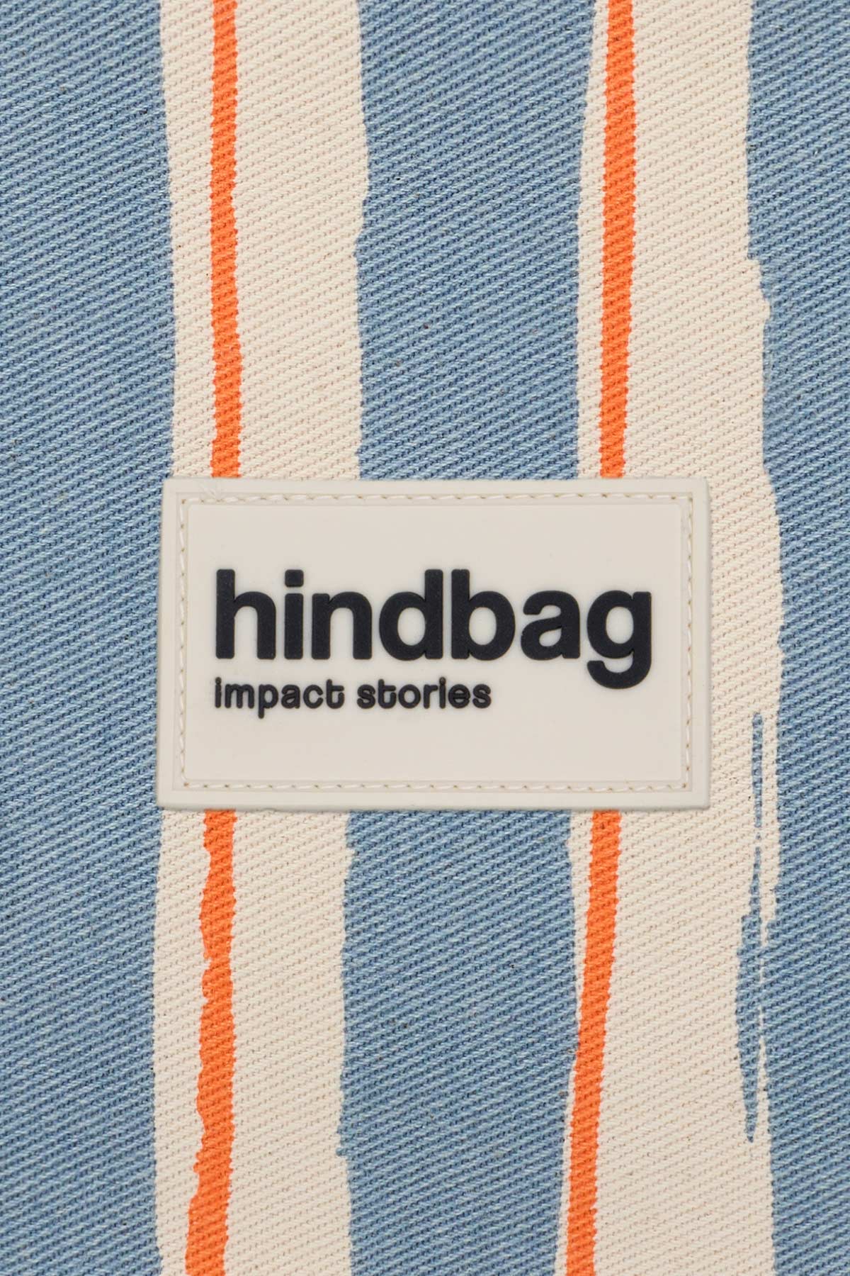 Pochette Lou Rayures Orange et Bleu