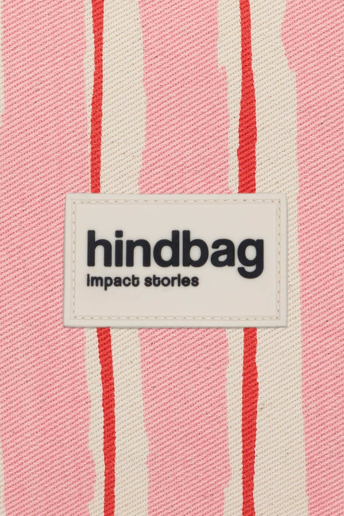 Sac banane Olivia Rayures rouge et rose
