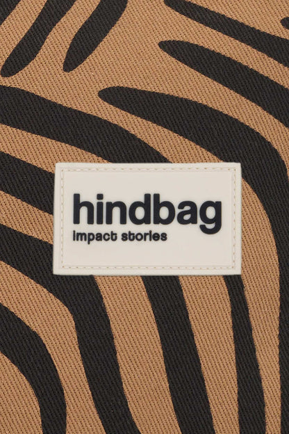Sac cabas Claude Zèbre cannelle