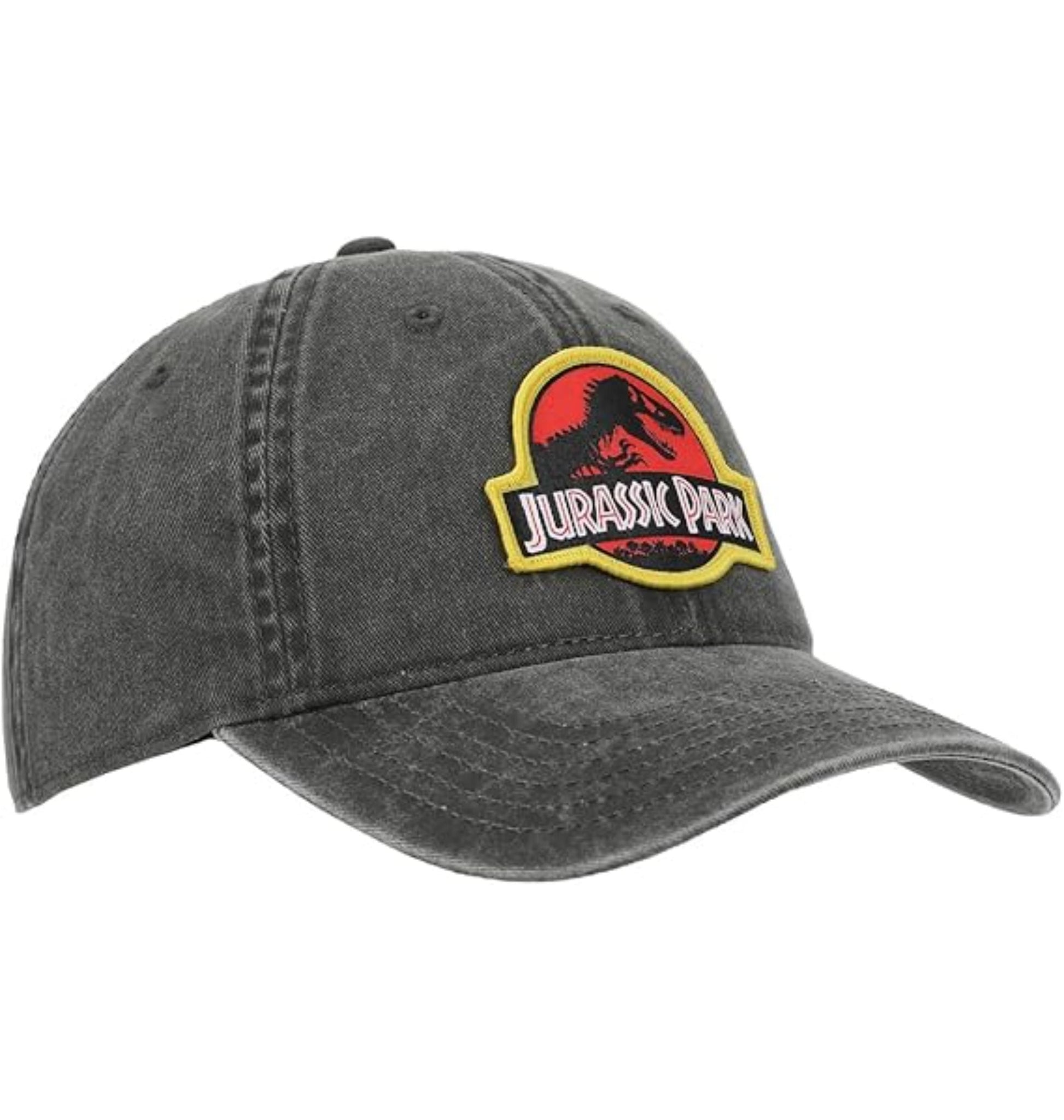Casquette noire Jurassic Park avec logo brodé