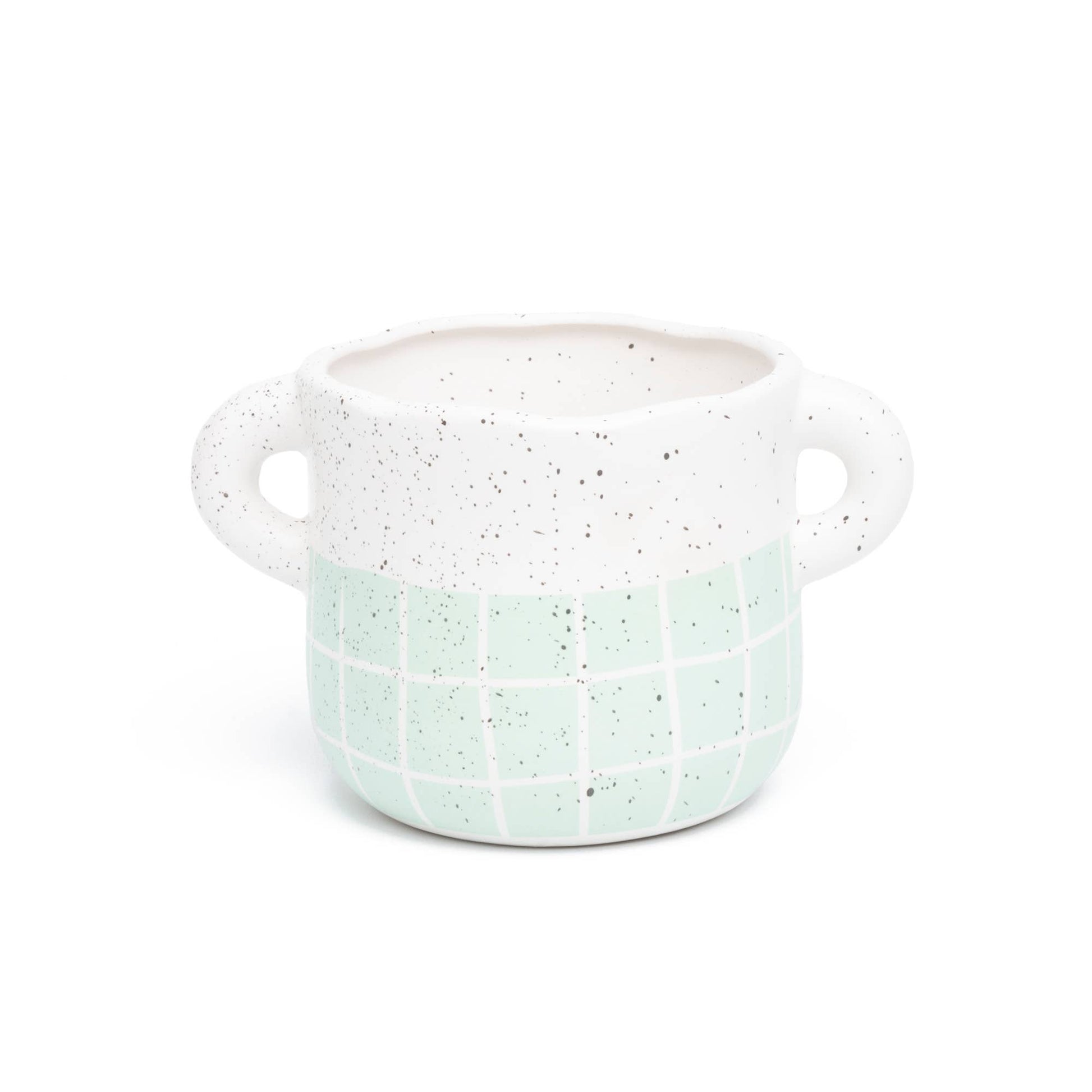 Vase Vert Fait Main Peint à la Main Helio Ferretti Vue 1