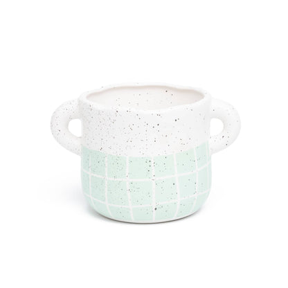 Vase Vert Fait Main Peint à la Main Helio Ferretti Vue 1