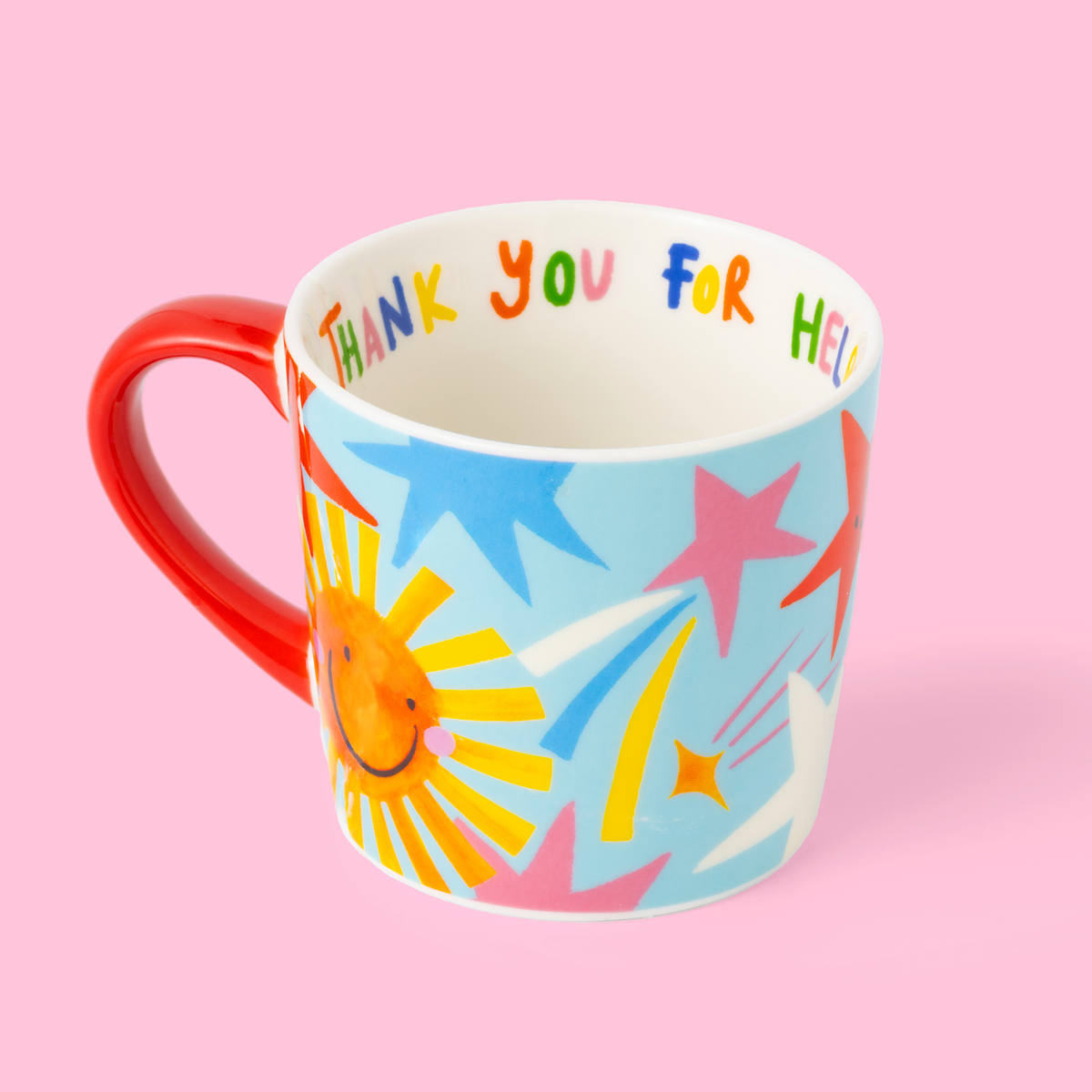 Dankjewel dat je me hebt laten stralen, Mug.