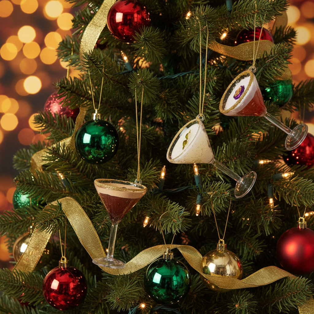 Bolas navideñas de martini