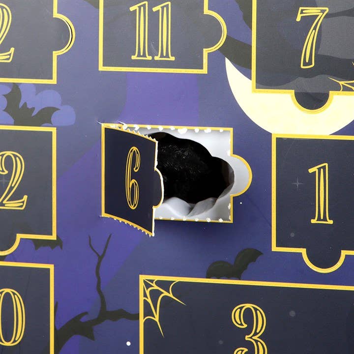 Calendario dell'Avvento di Halloween "Scaffale delle Ombre" 12 giorni
