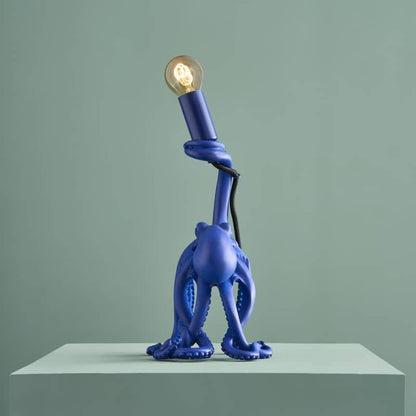Baby Otto the Octopus Table Lamp, Blue Resin, 15.5 x 13.5 cm