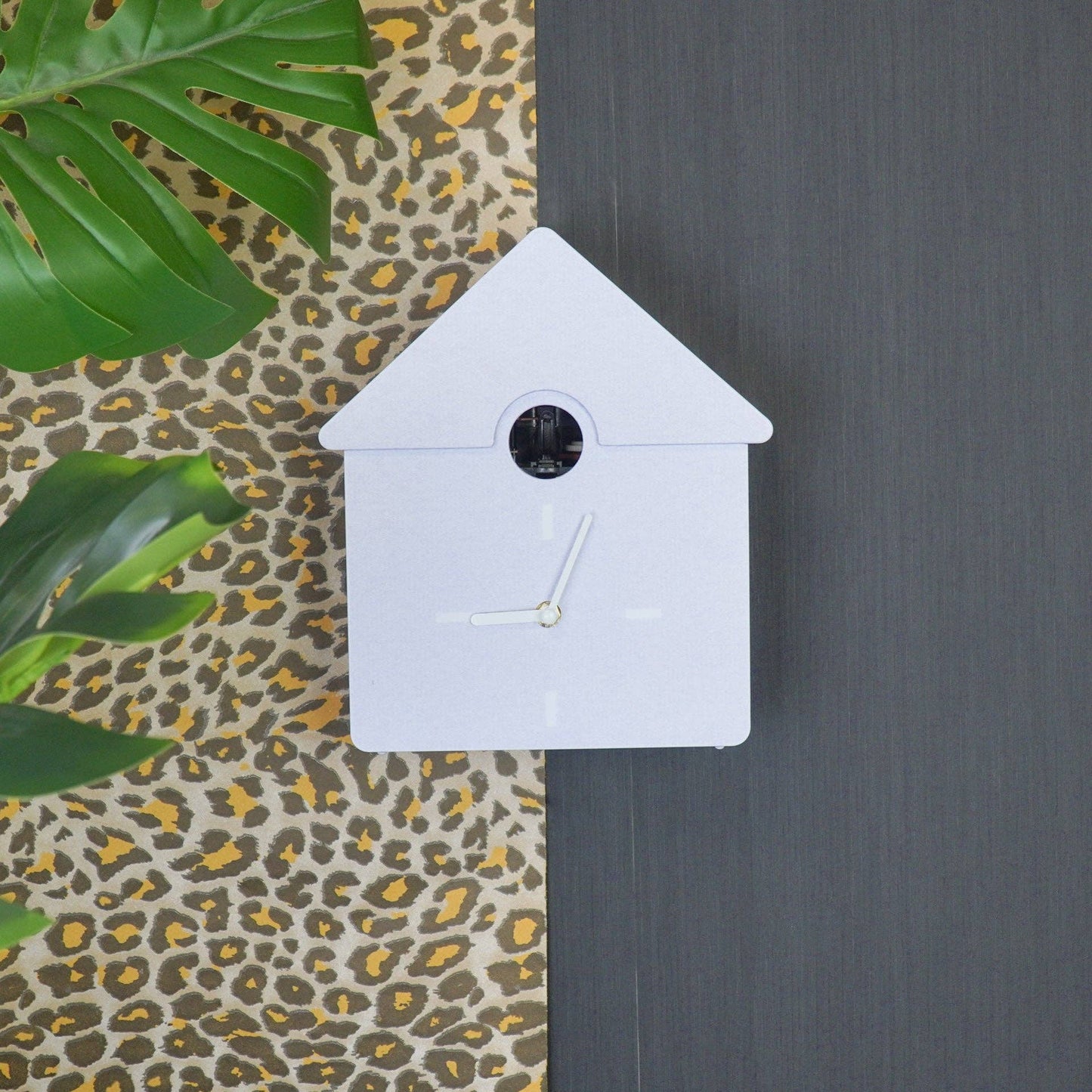 Reloj de pared de cuco - Lila - 24 x 27 x 9 cm