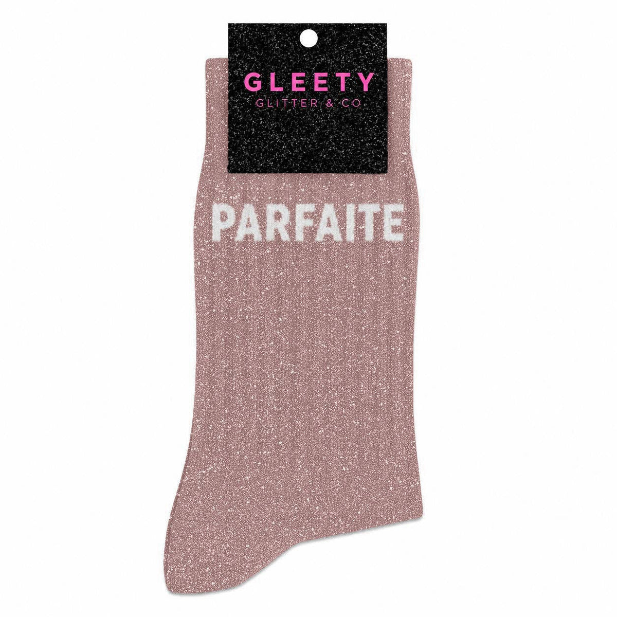 Chaussettes à Paillettes Parfaite Rose Gold