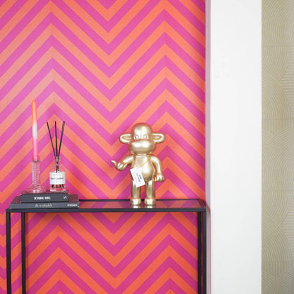 Ornement - Figurine Singe Hang Loose 'La Légende' - Polyrésine - Or - 20,5x13,5x35cm