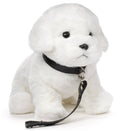 Peluche Chien Maltais avec Laisse