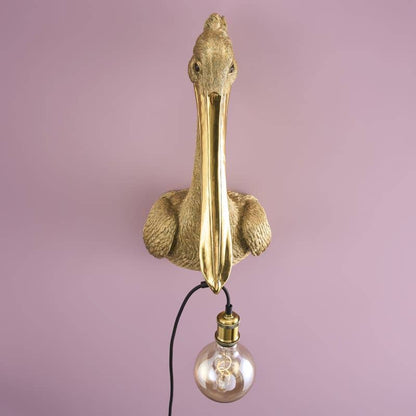 Applique murale Pélican Pelikanus or