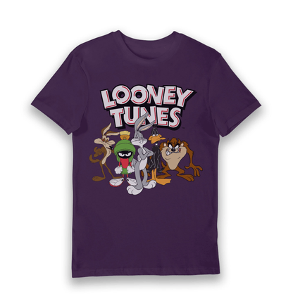 T-shirt Looney Tunes groupe avec logo
