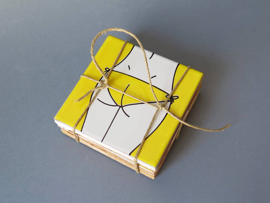 Sous-verres en céramique Bikini Design