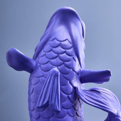 Sculpture/Vase Blubb, Grès bleu mat, 35 x 30 x 44 cm