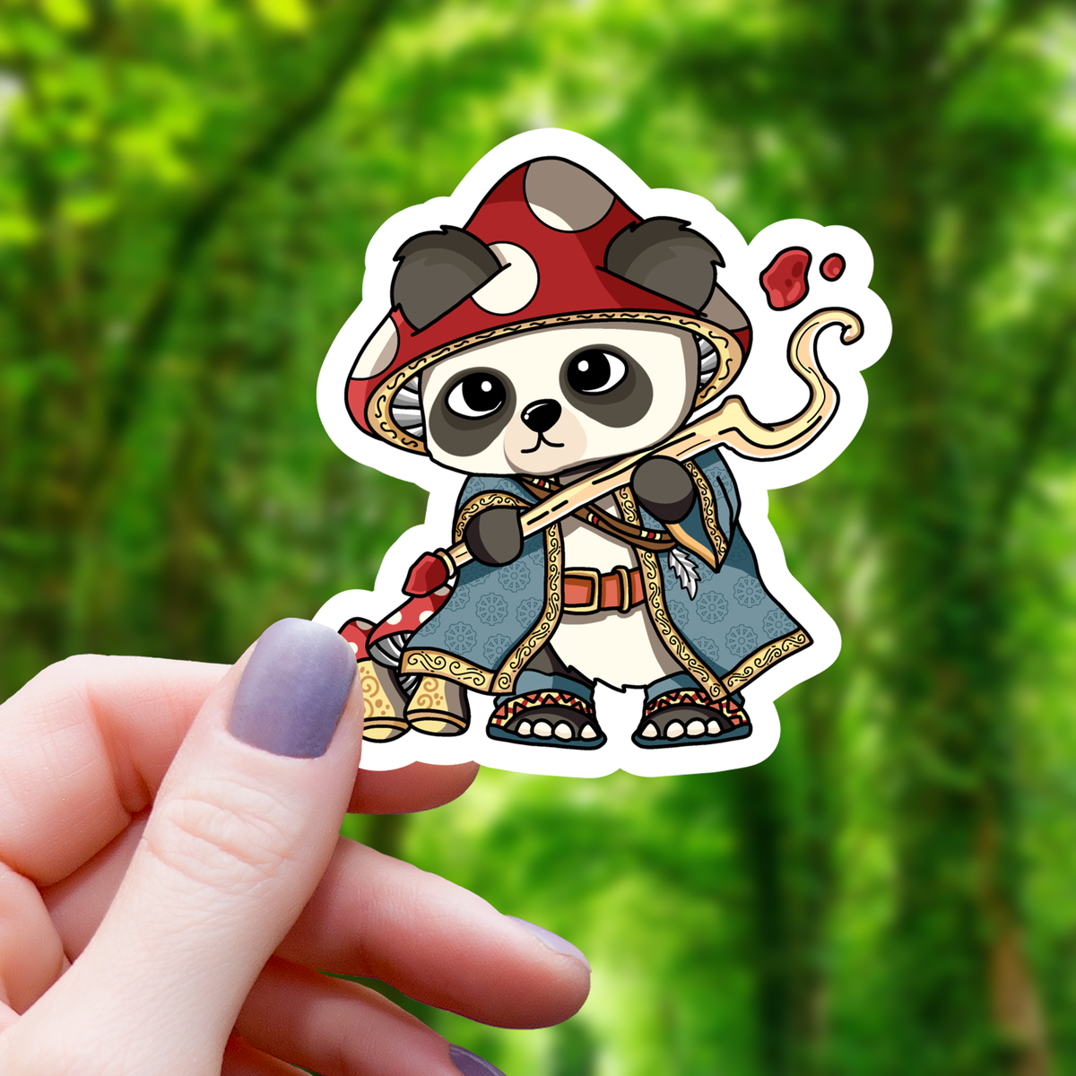 Autocolante Druida Panda RPG