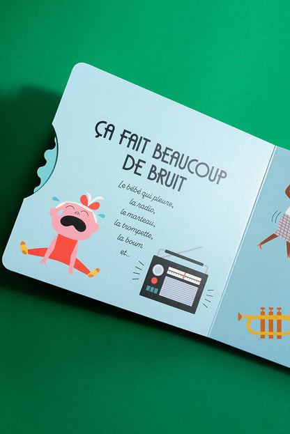 Libro per bambini "FA RUMORE O È SILENZIOSO?"