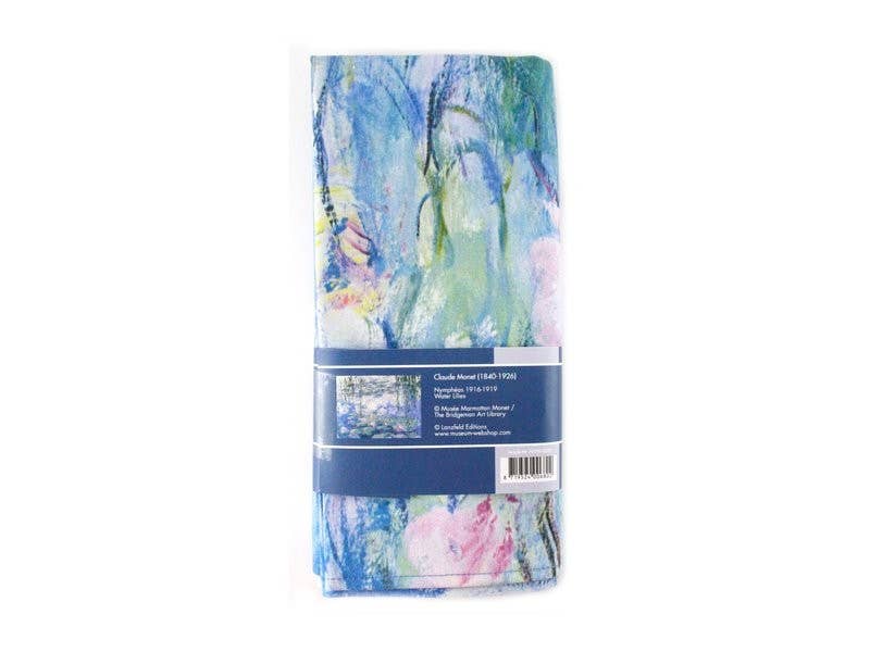 Torchon Monet avec motif Nymphéas