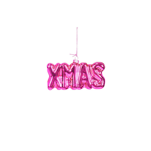 Roze kerstbal