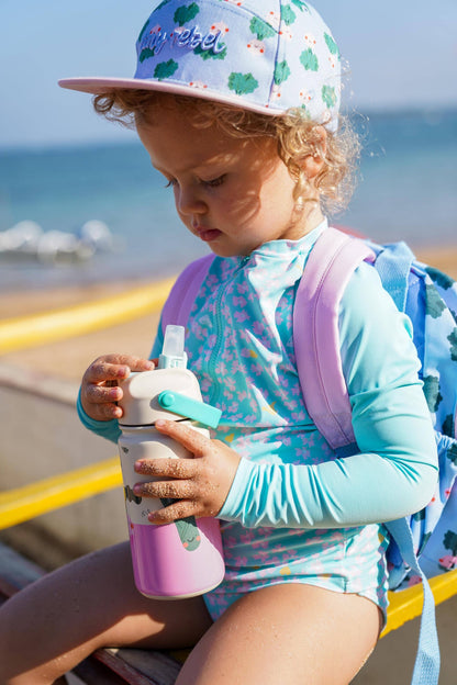 Bouteille Isotherme en Acier Inoxydable pour Enfants Cœurs Dansants