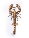 Golden Lobster Wall Hook